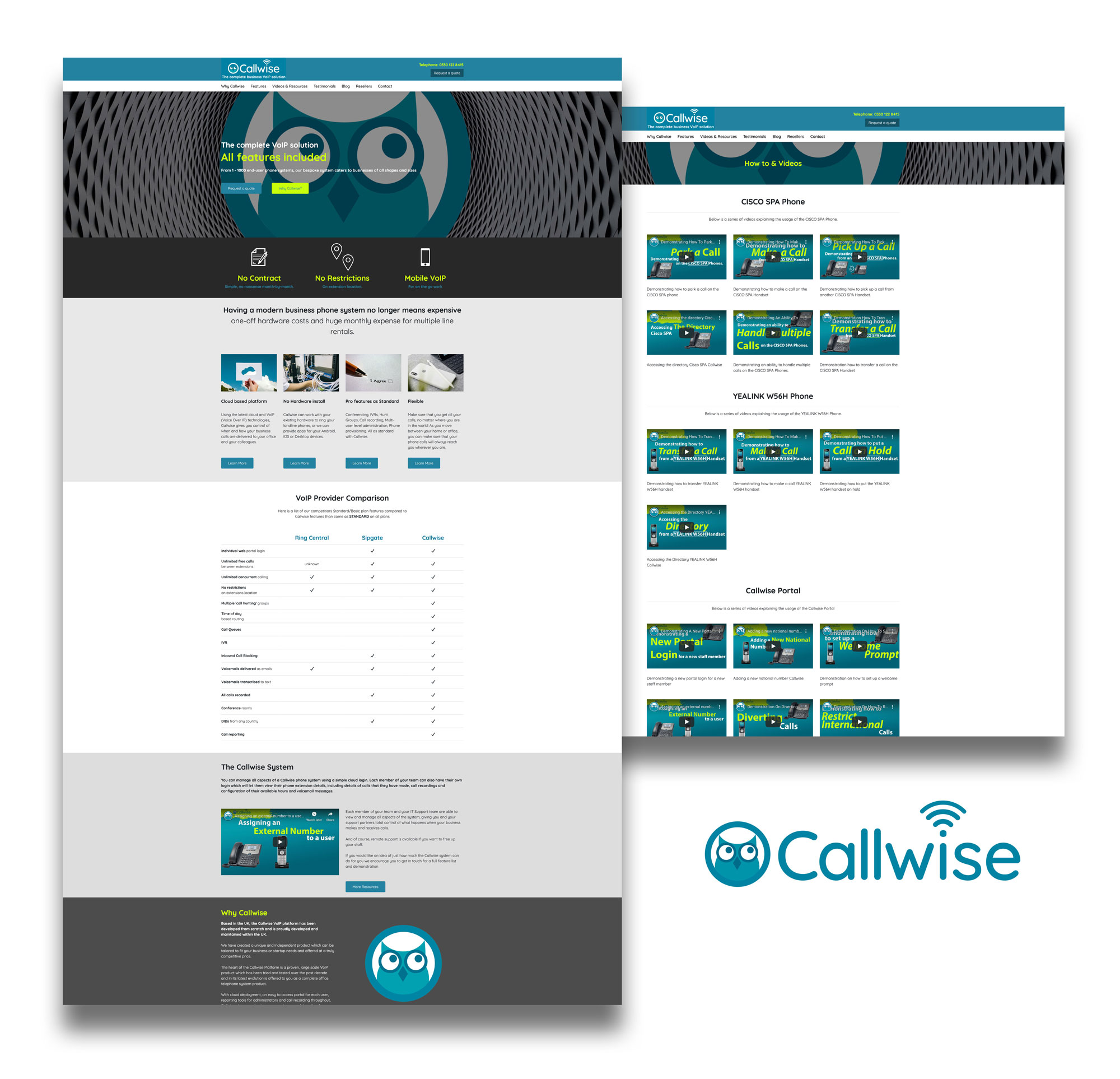 callwise website image