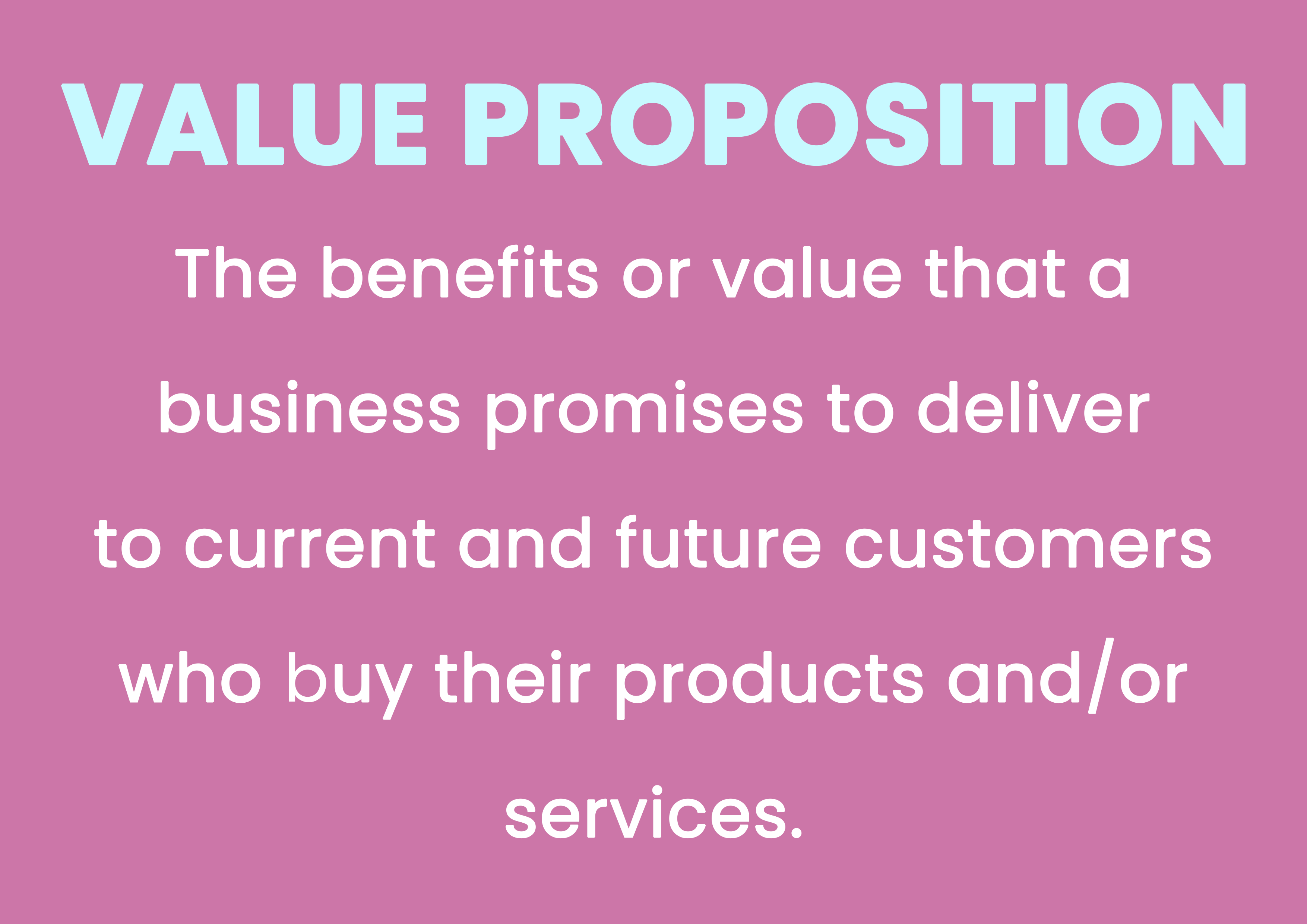 Definition of a Value Proposition